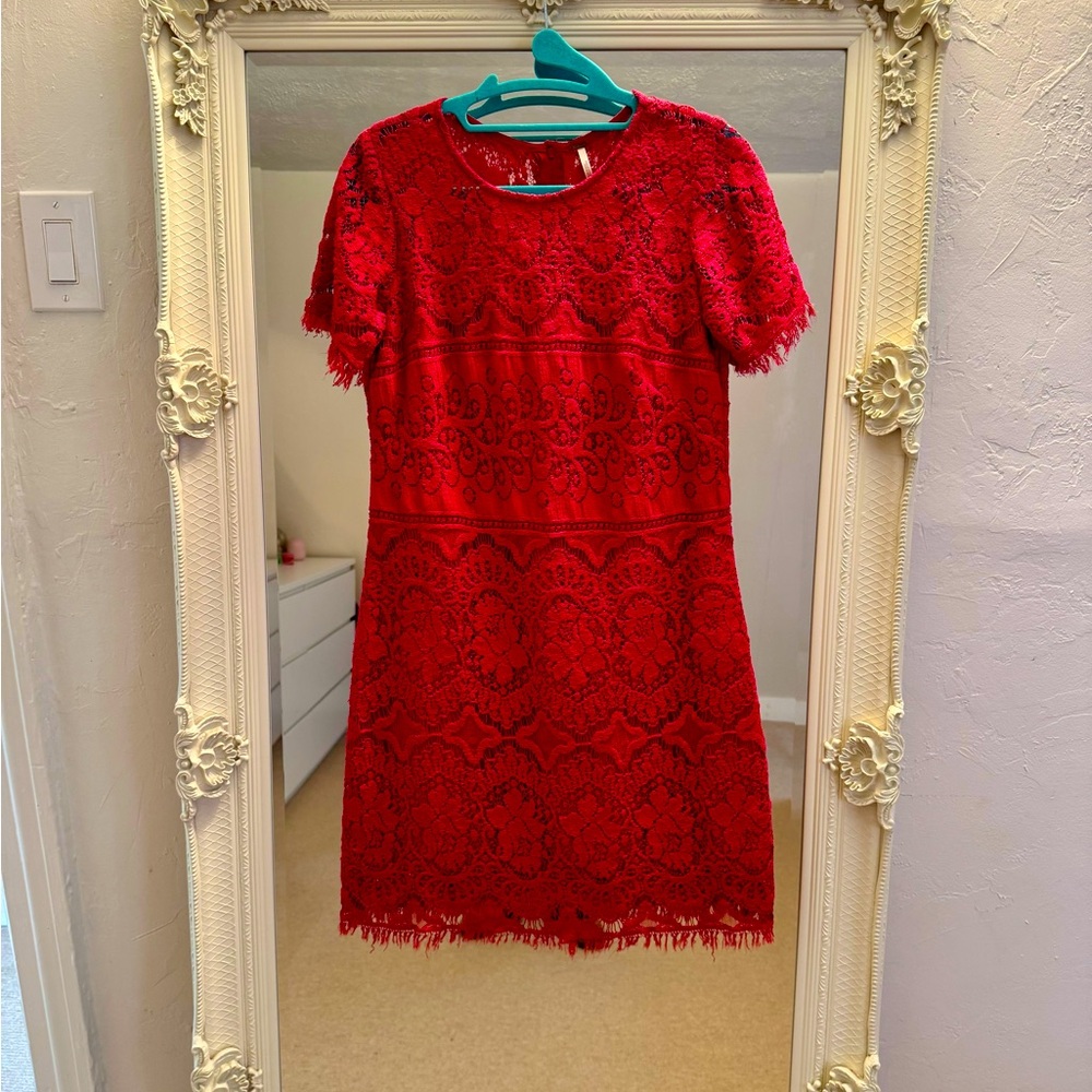 Raspberry Lace dress